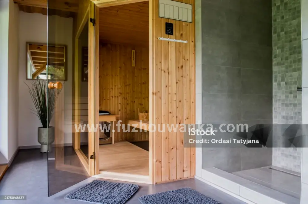 现代化的桑拿房