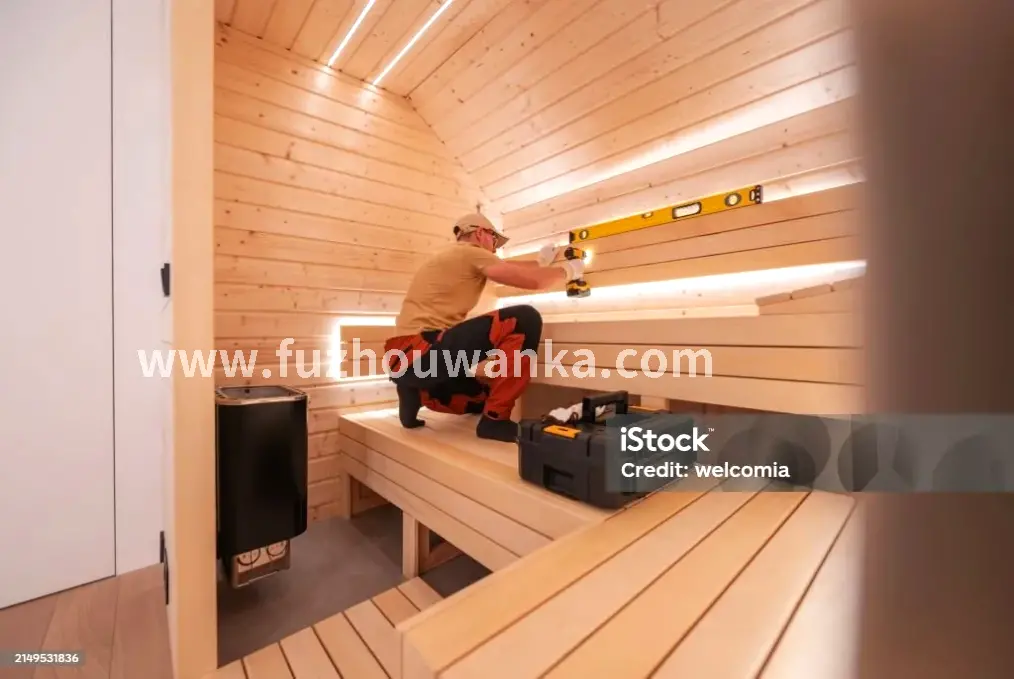 红外线桑拿房内部